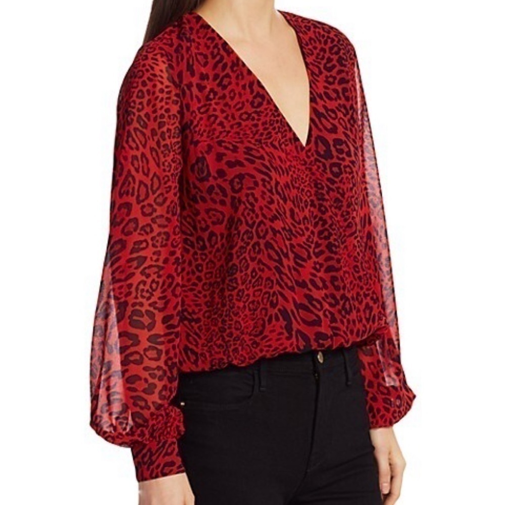 𝅺❤️RED Leopard Top❤️ Gen Love XS - Picture 4 of 5